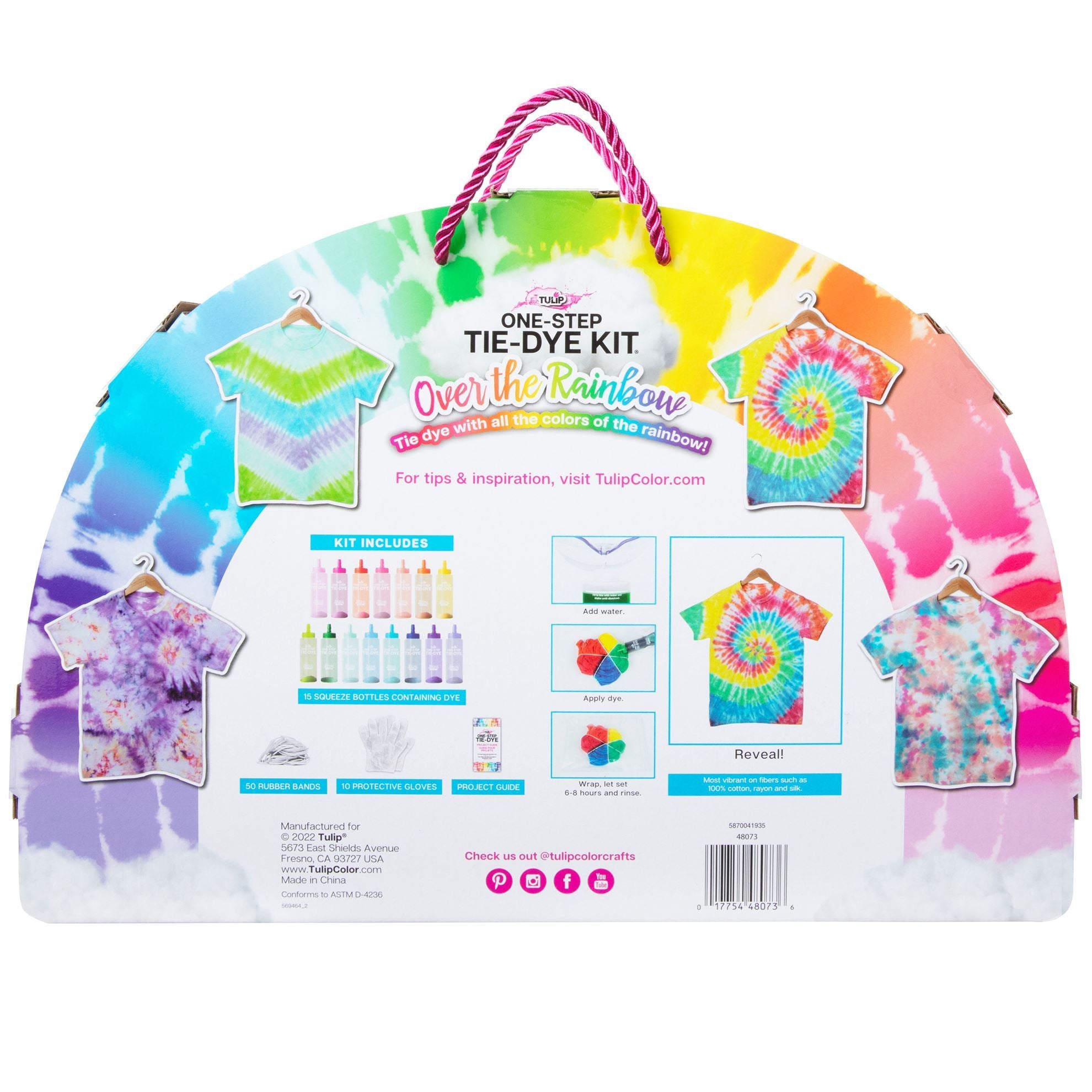 Tulip Over the Rainbow 15-Color One-Step Tie Dye Kit – I Love to