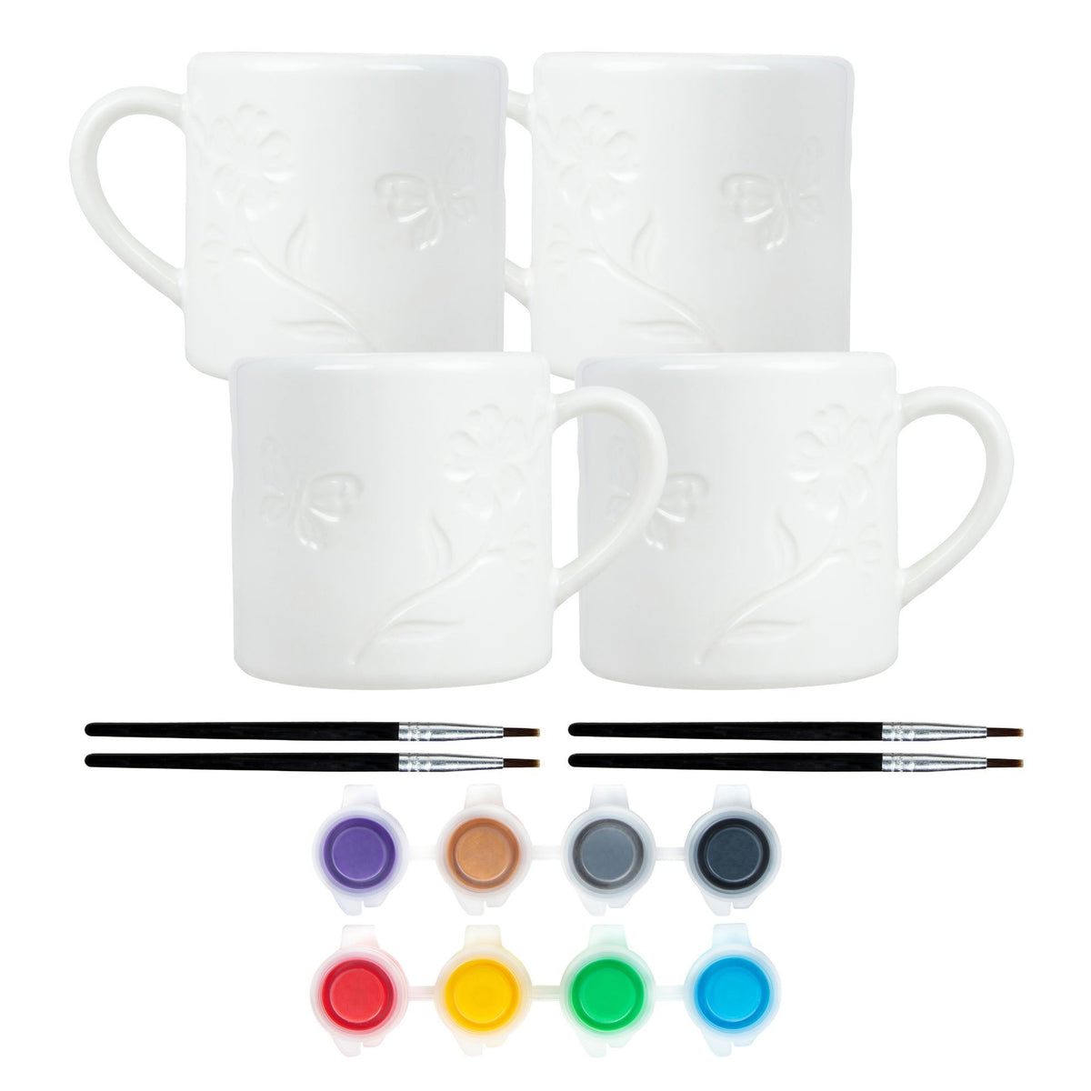 Picture of 48460 Tulip Painted by Me Buds & Blossoms 4-Pc. Mug Kit