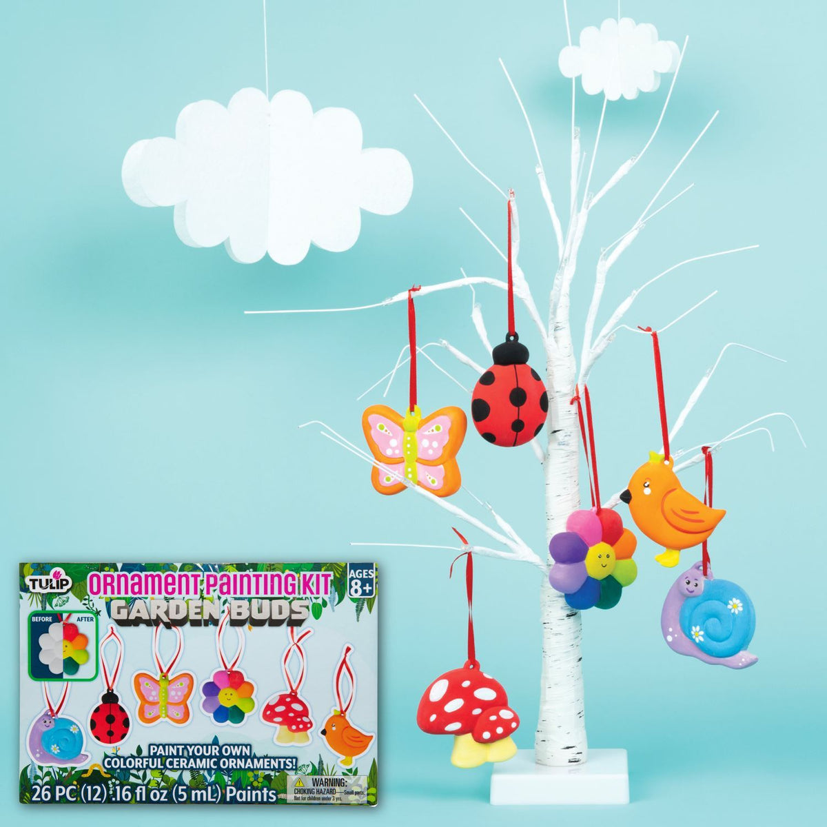 Picture of 48608 Tulip Garden Buds 6-Pc. Ornament Painting Kit