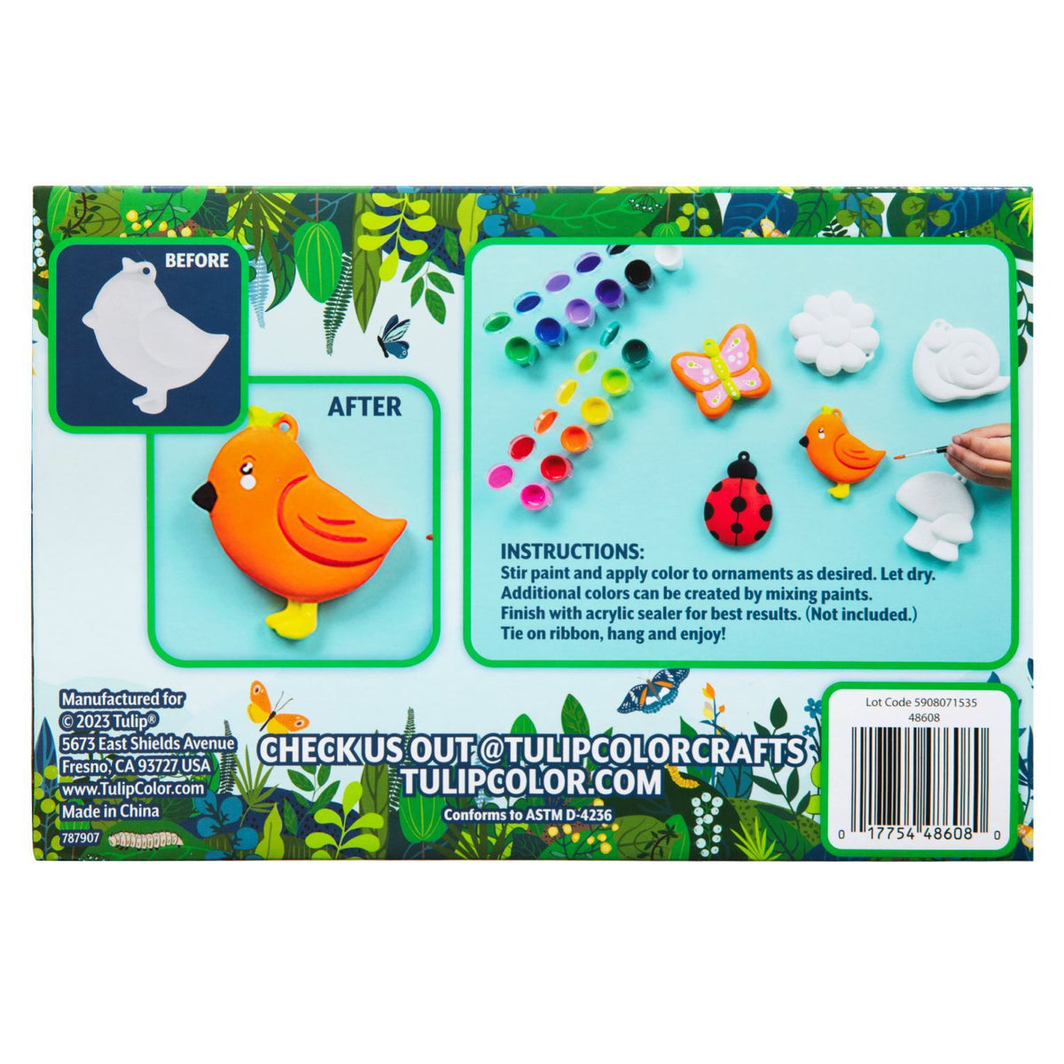 Picture of 48608 Tulip Garden Buds 6-Pc. Ornament Painting Kit