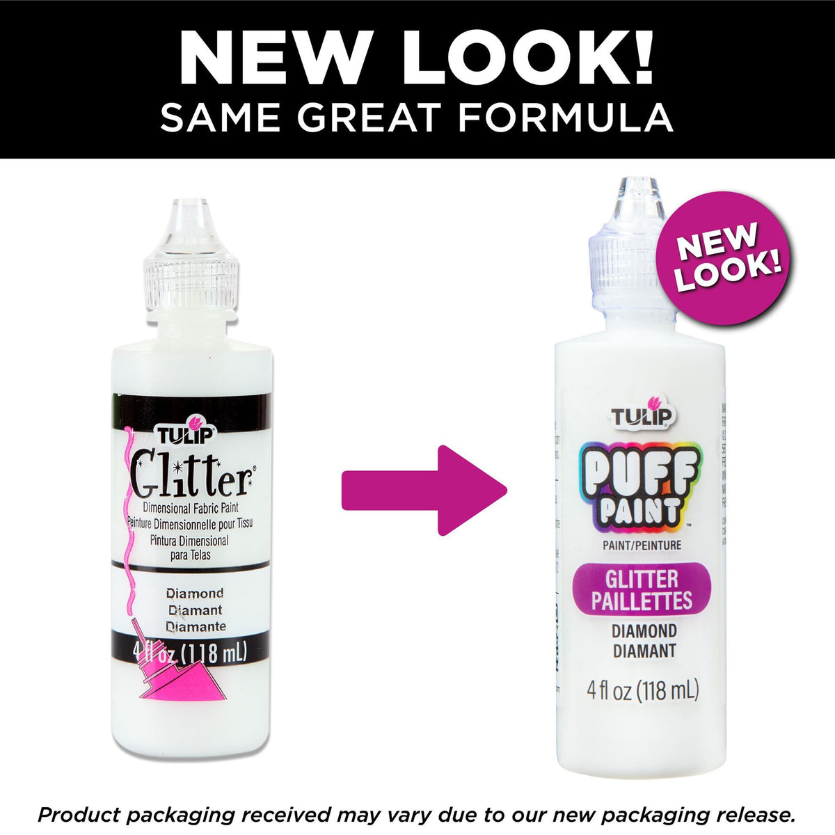 Picture of 16065 Tulip Dimensional Fabric Paint Glitter Diamond 4 fl. oz.