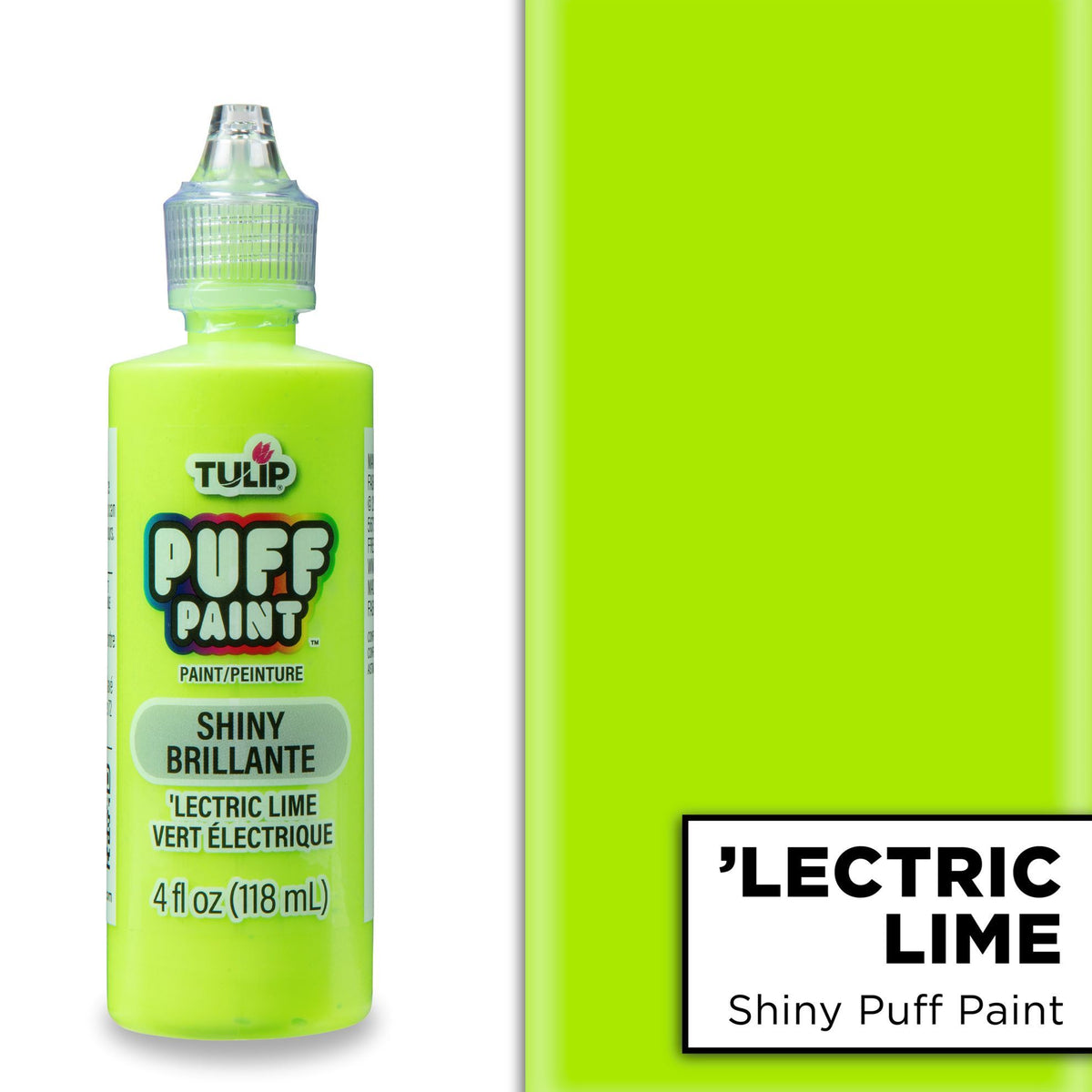Picture of 26523 Tulip Dimensional Fabric Paint Slick Lectric Lime 4 oz.