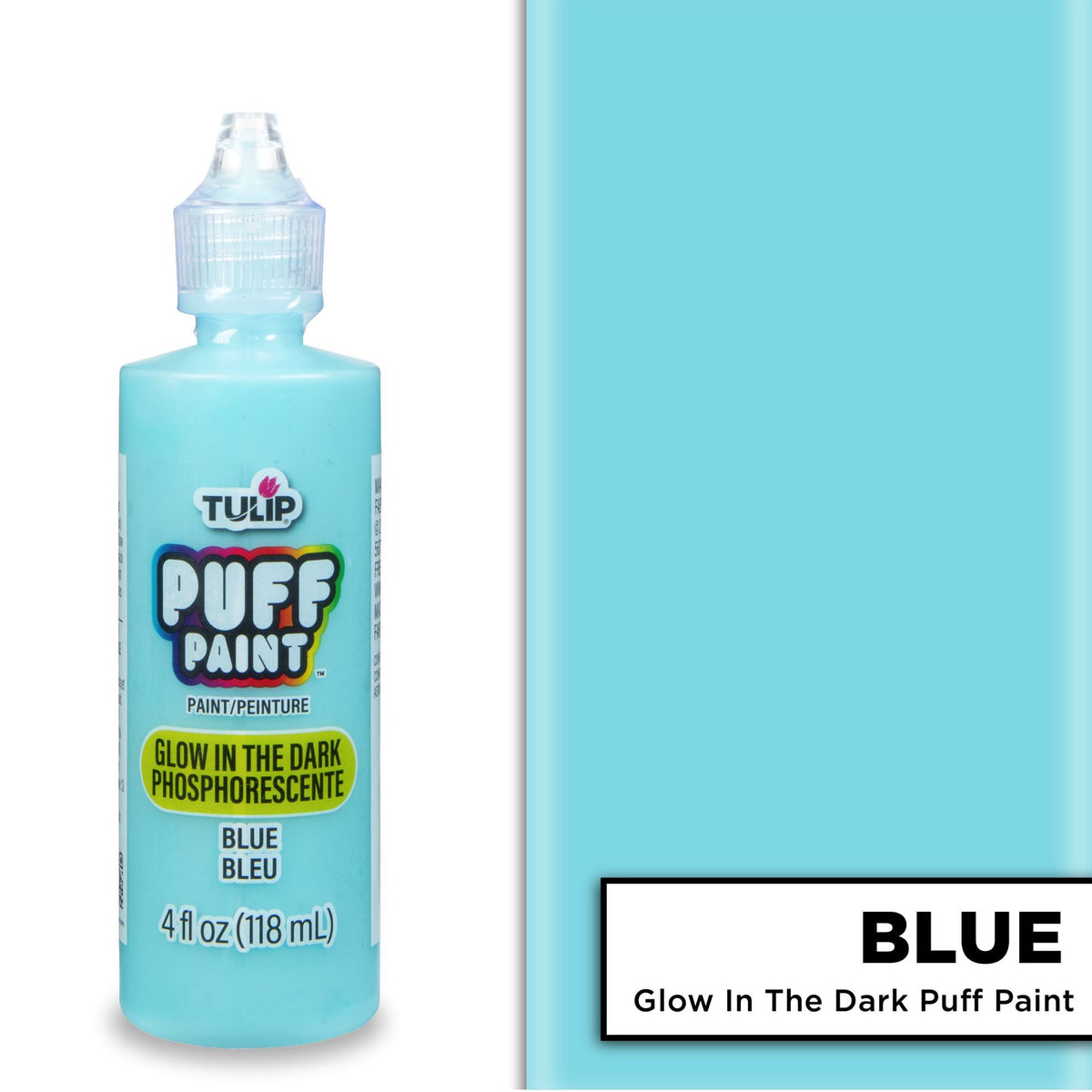 Picture of 29022 Tulip Dimensional Fabric Paint Glow Blue 4 oz.