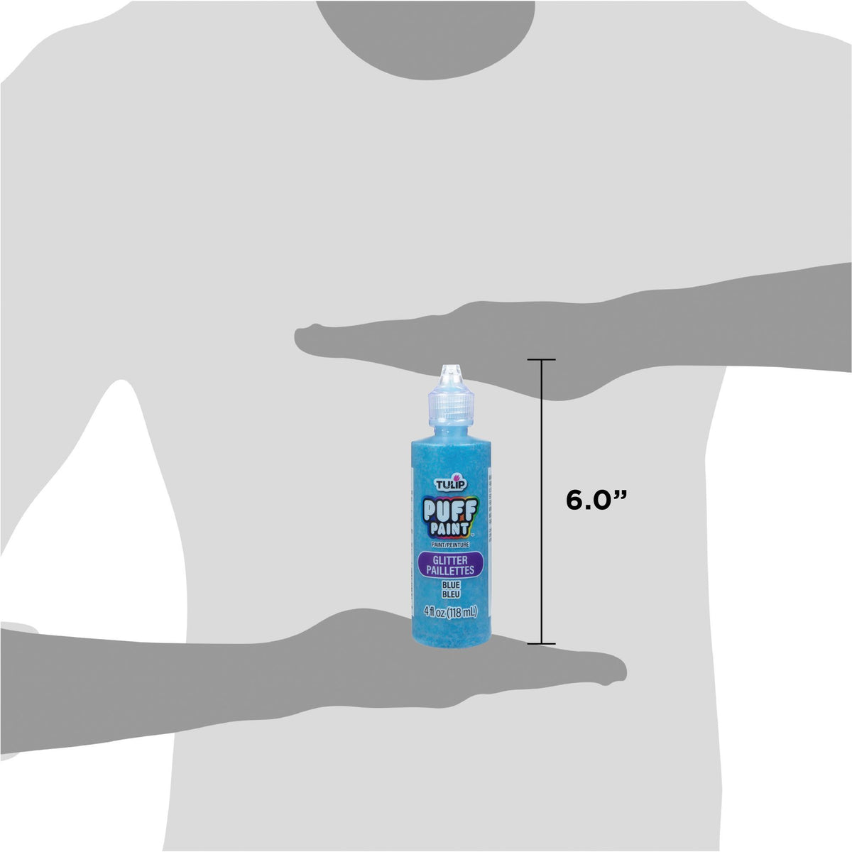 Picture of 41304 Tulip Dimensional Fabric Paint Glitter Blue 4 oz.