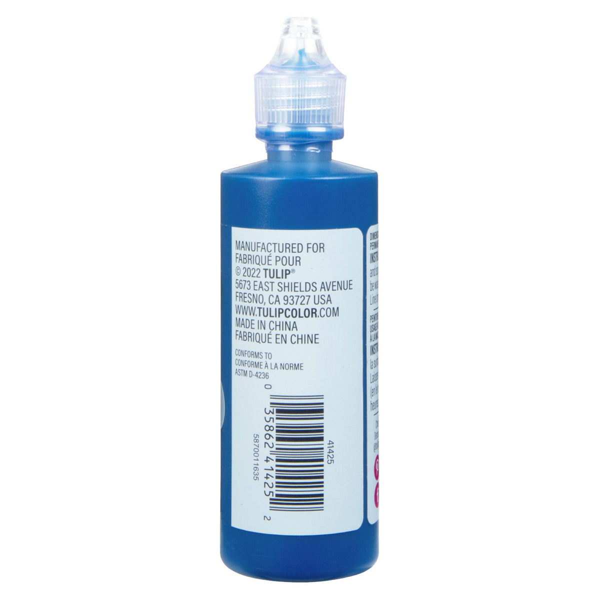 Picture of 41425 Tulip Dimensional Fabric Paint Slick Navy Blue 4 oz.
