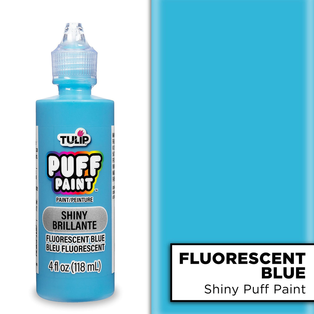 Picture of 41429 Tulip Puff Paint Shiny Fluorescent Blue 4 fl. oz.