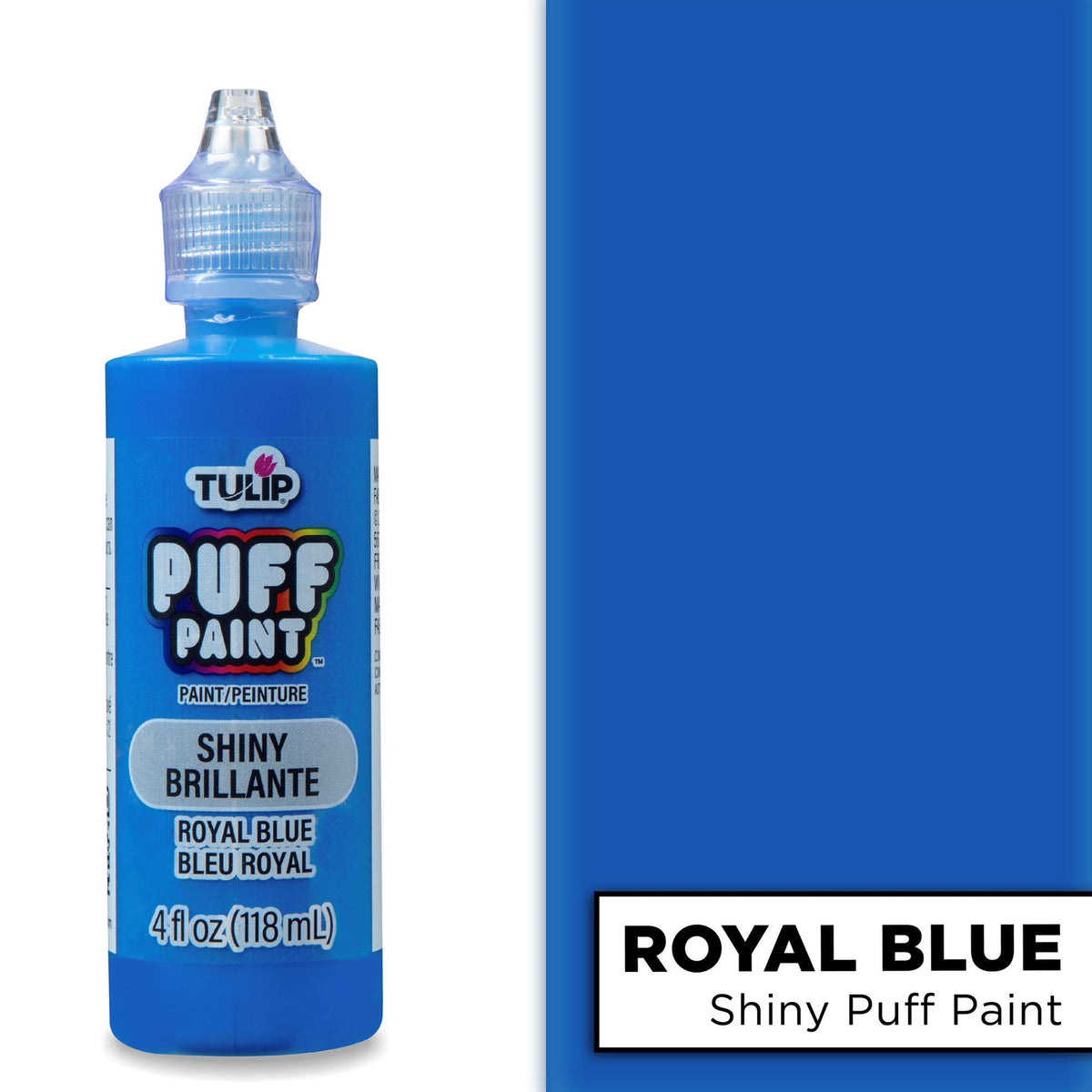 Picture of 37565 Tulip Puff Paint Slick Royal Blue, Multi-Surface Craft Paint, 4 fl. oz. 3 Pack