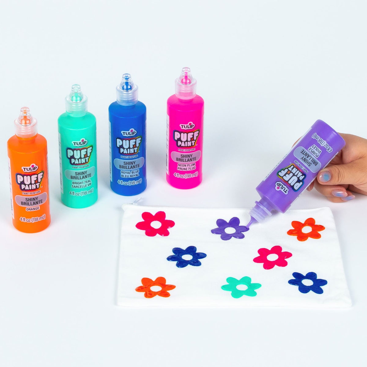 Picture of 37565 Tulip Puff Paint Slick Royal Blue, Multi-Surface Craft Paint, 4 fl. oz. 3 Pack