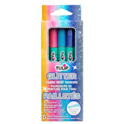 Picture of 49767                               TULIP GLITTER FABRIC PAINT MARKERS 5PK            