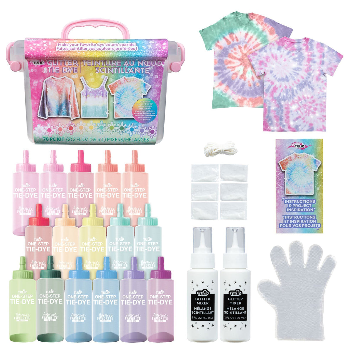 Picture of 49771 Tulip Glitter 12-Color One-Step Tie-Dye Kit