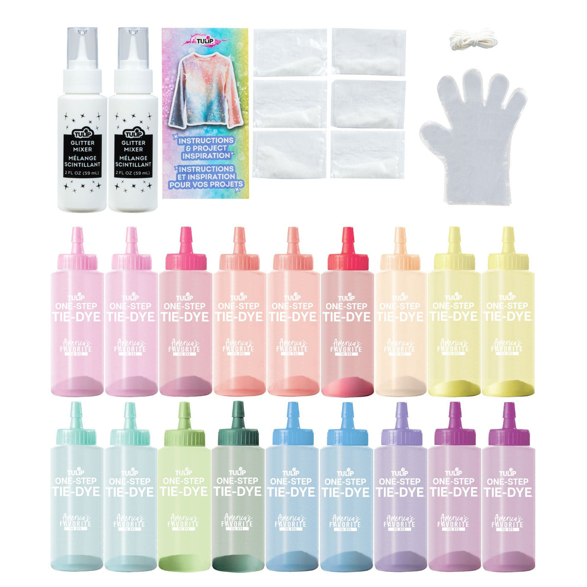 Picture of 49771 Tulip Glitter 12-Color One-Step Tie-Dye Kit