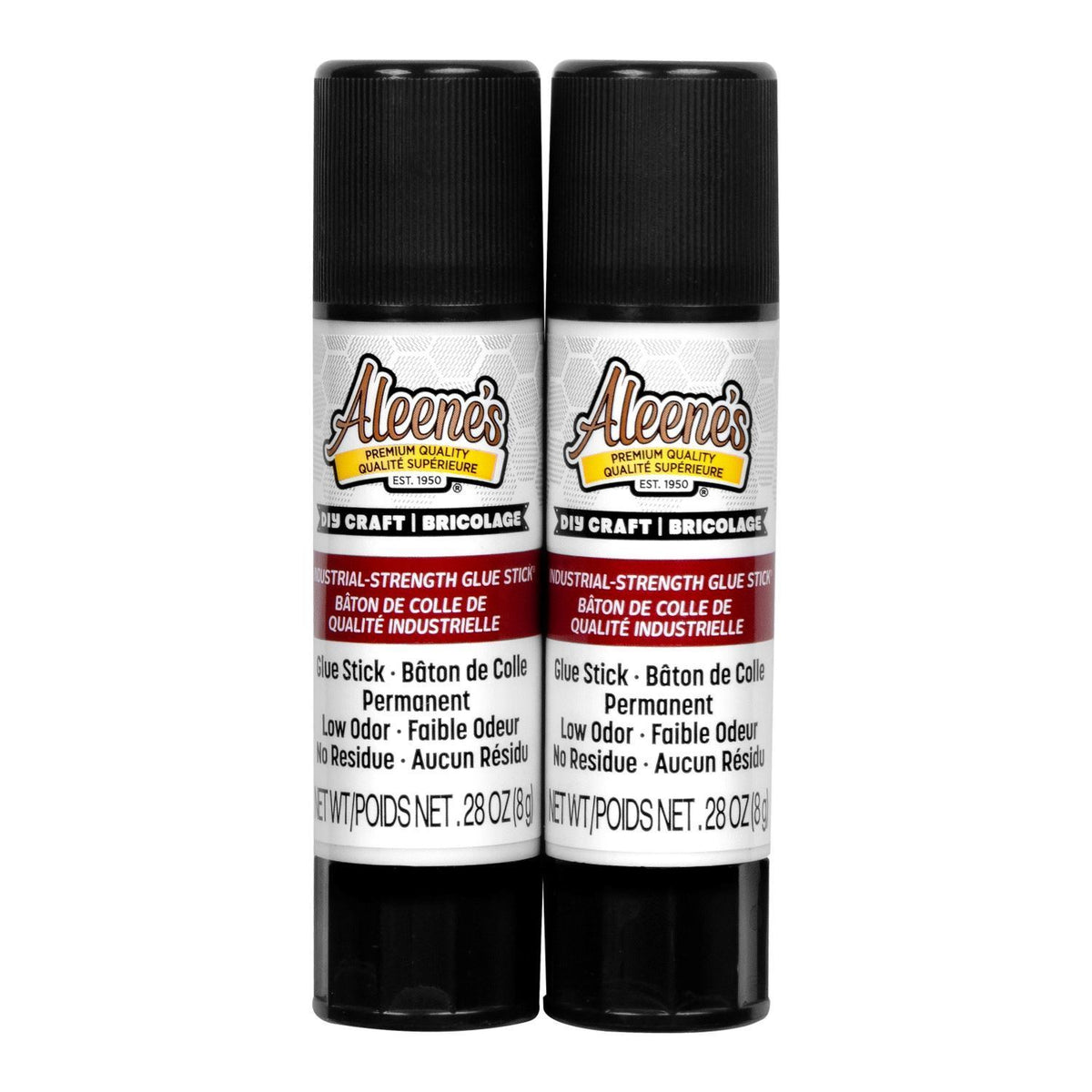 Picture of 43239 Aleene's DIY Craft Industrial-Strength Glue Sticks 2 Pack (contents with lids)
