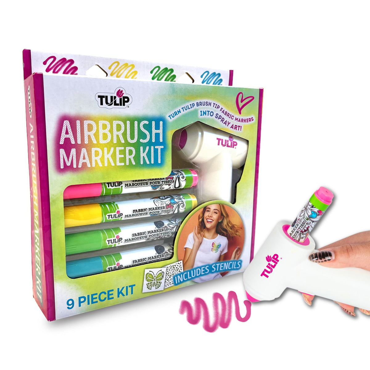 Picture of 49843 Tulip Airbrush Fabric Marker Kit