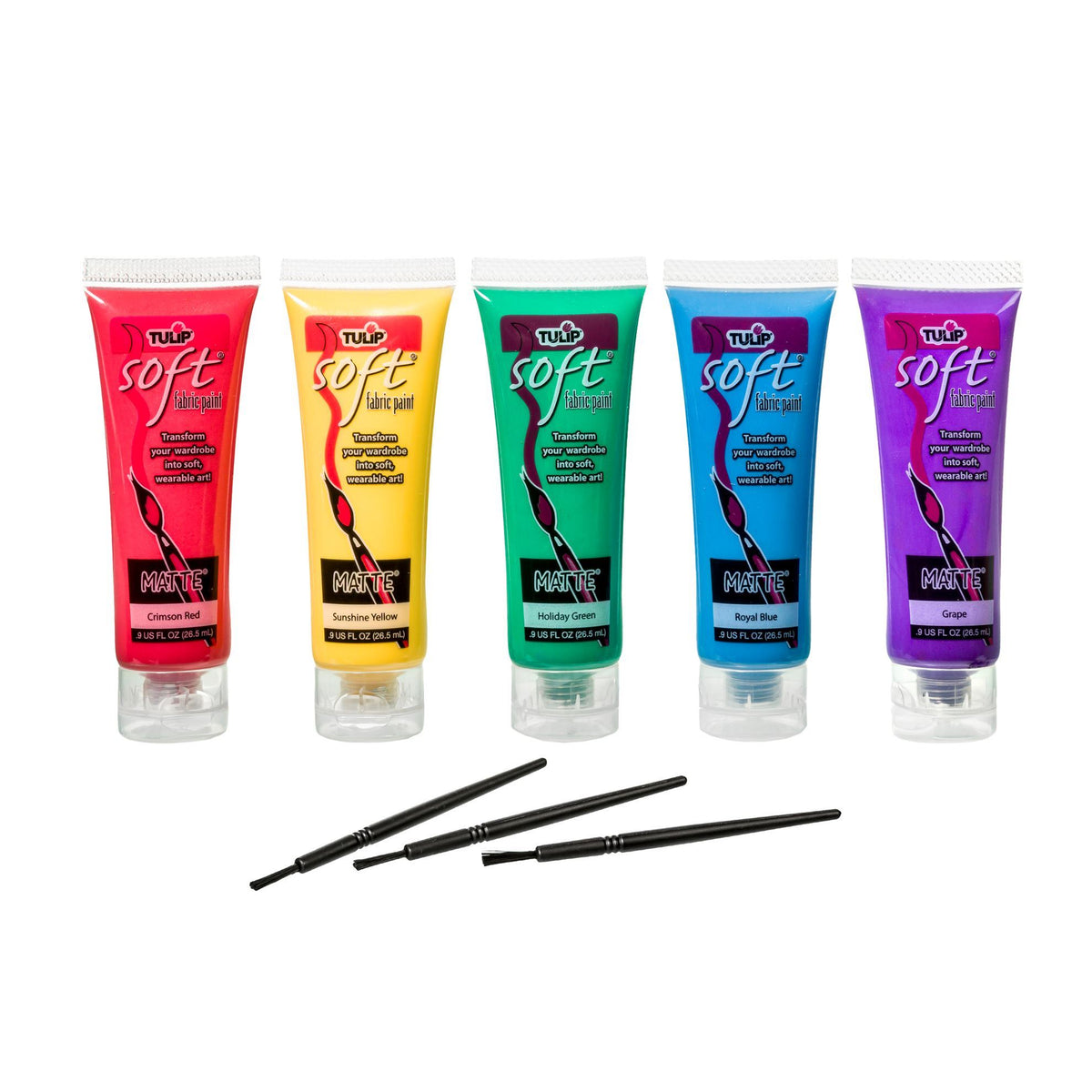 Picture of 29375 Tulip Brush-On Fabric Paint Primary Tube 5 Pack