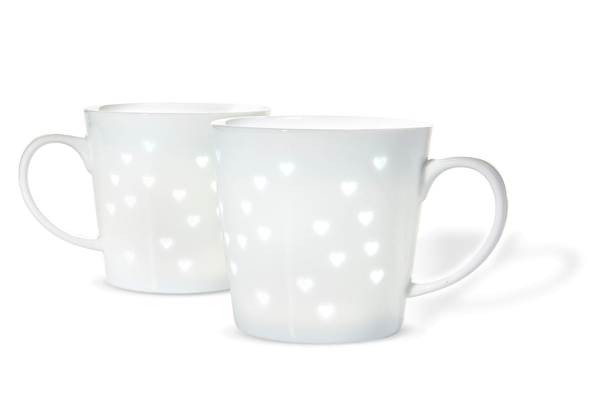Picture of 50350 Tulip Transparent Mugs Hearts 2 Pack