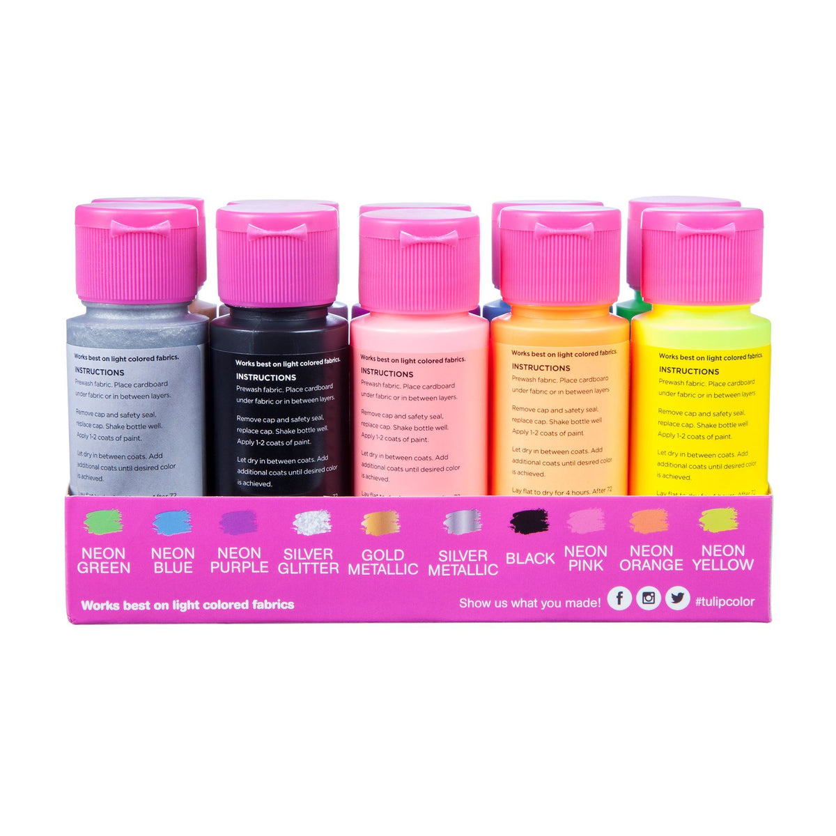 Picture of 39905 Tulip Brush-On Fabric Paint Party 10-Pack
