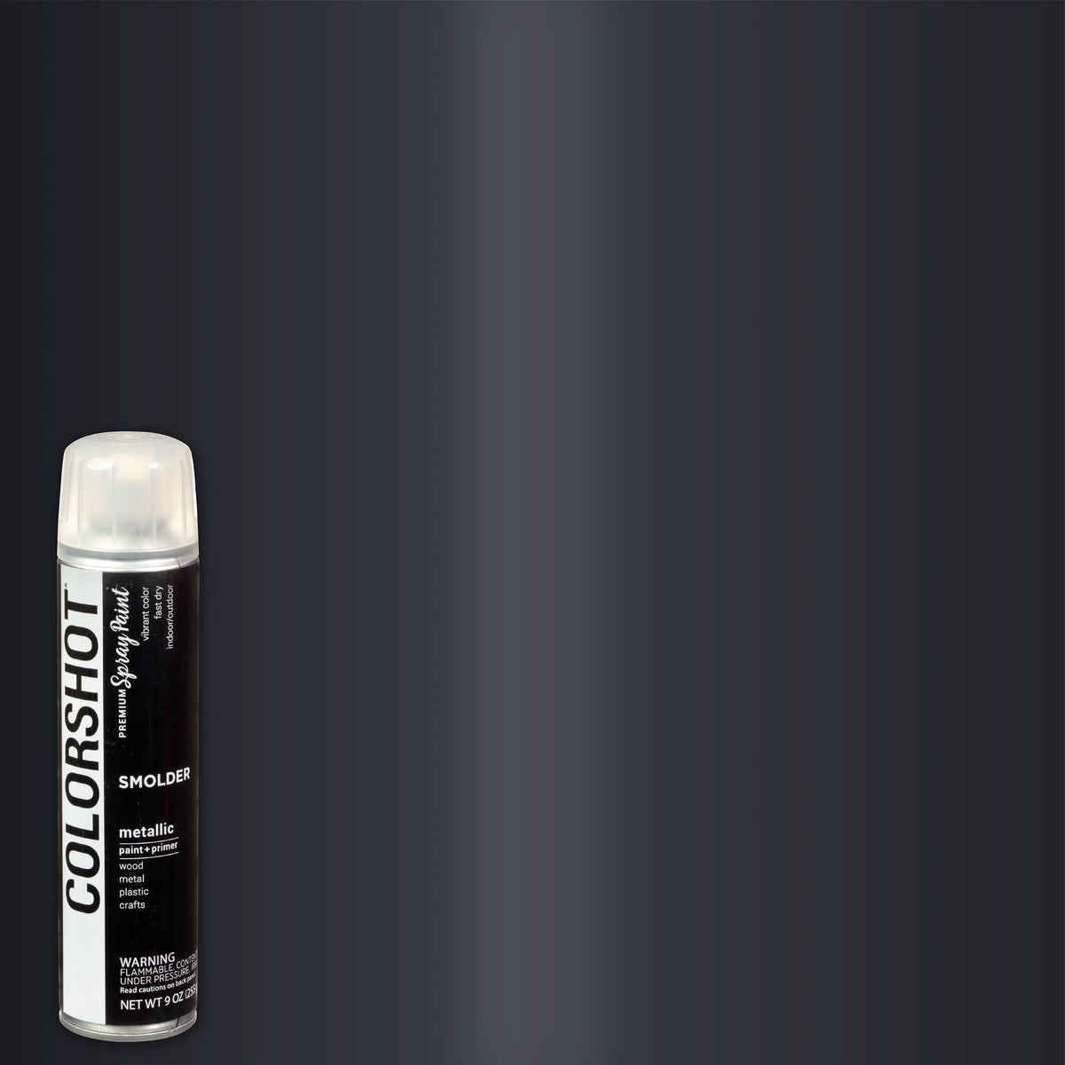 Picture of 48316 COLORSHOT Metallic Spray Paint Smolder (Black Metallic) 9 oz.