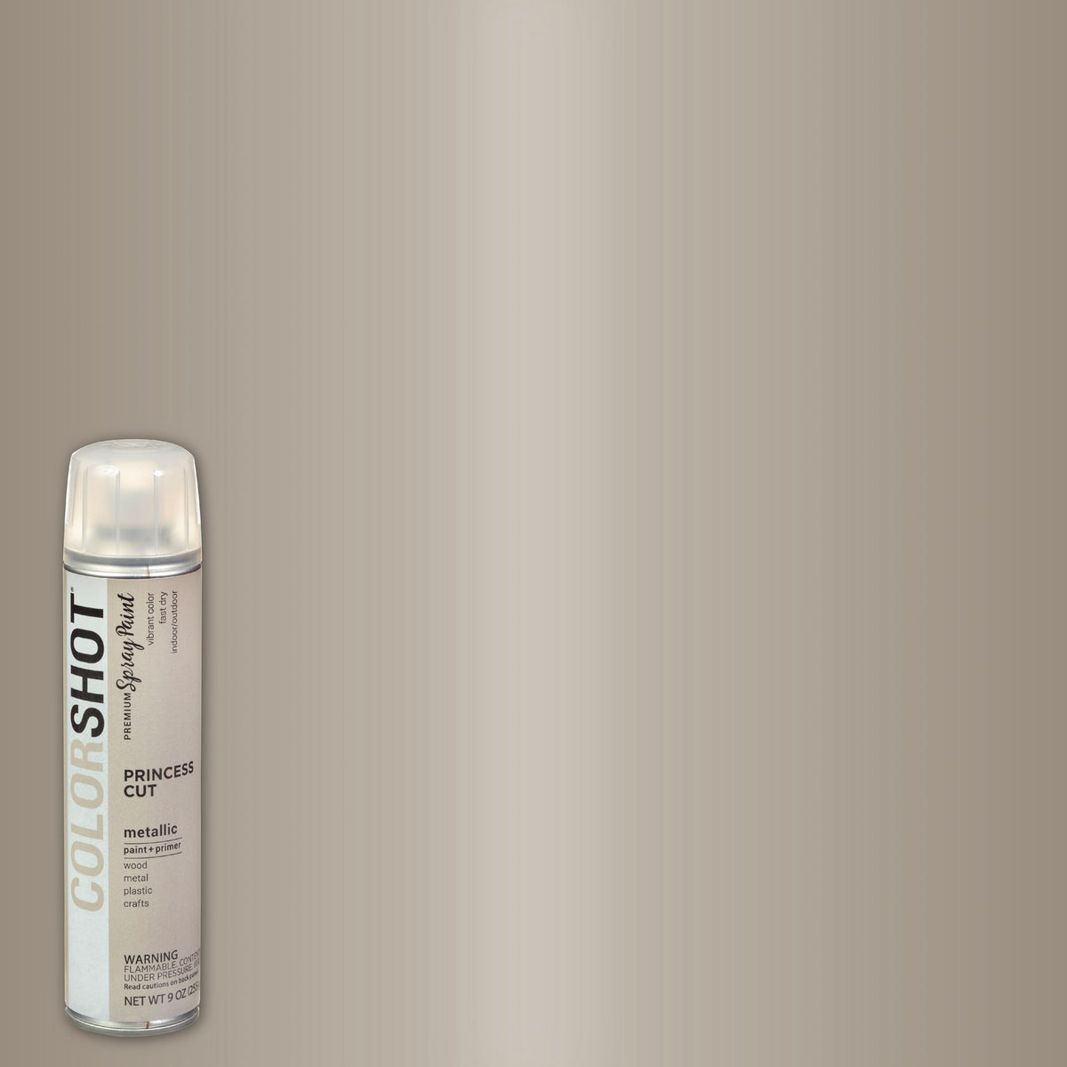Picture of 48313 COLORSHOT Metallic Spray Paint Princess Cut (Nickel Metallic) 9 oz.