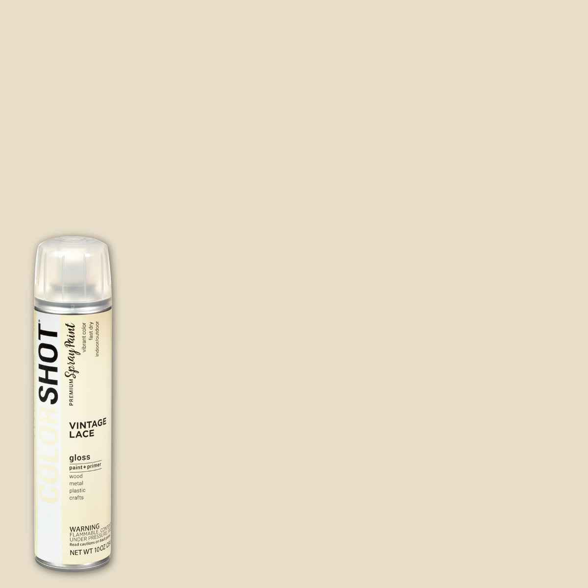 Picture of 48303 COLORSHOT Gloss Spray Paint Vintage Lace (Cream) 10 oz.