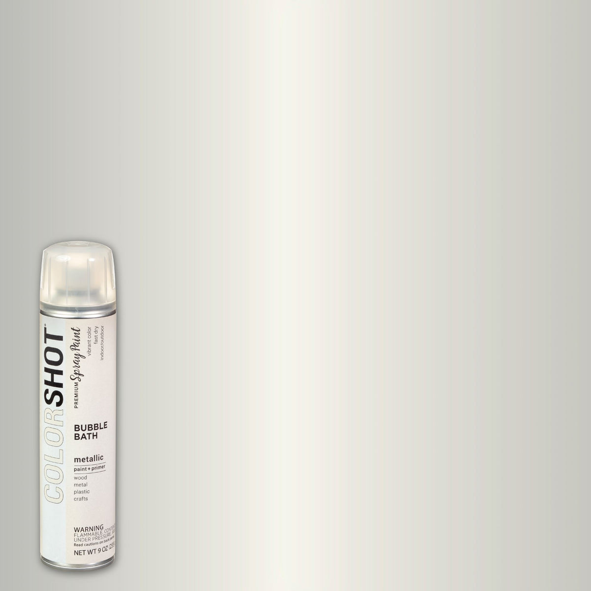 Picture of 48317 COLORSHOT Metallic Spray Paint Bubble Bath (White Metallic) 9 oz.